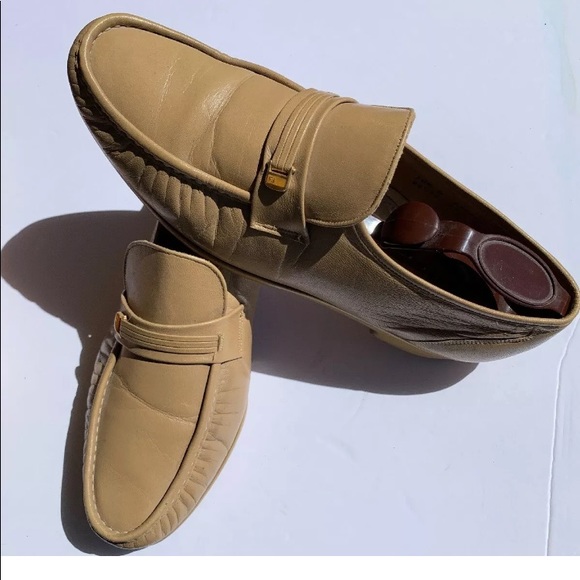 FLORSHEIM QUALITY MENS SIZE 10 1/2 D TAN LEATHER - Picture 1 of 5